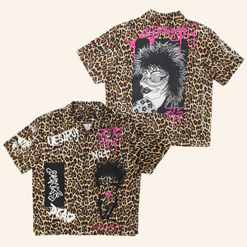 Ed Hardy Merch Punk Leopard Hawaiian Shirt Ed Hardy Shirt Christmas Gifts For Son - WearandDecor