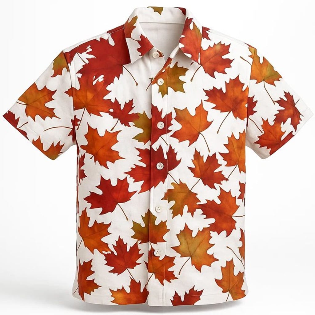 Tyler Durden Maple Leaf Hawaiian Shirt Birthday Present For Husband - WearandDecor