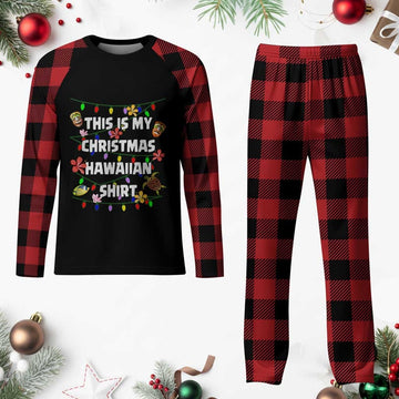 This Is My Christmas Hawaiian Shirt Plaid Pajama Set Flower Gift Ideas For Girl