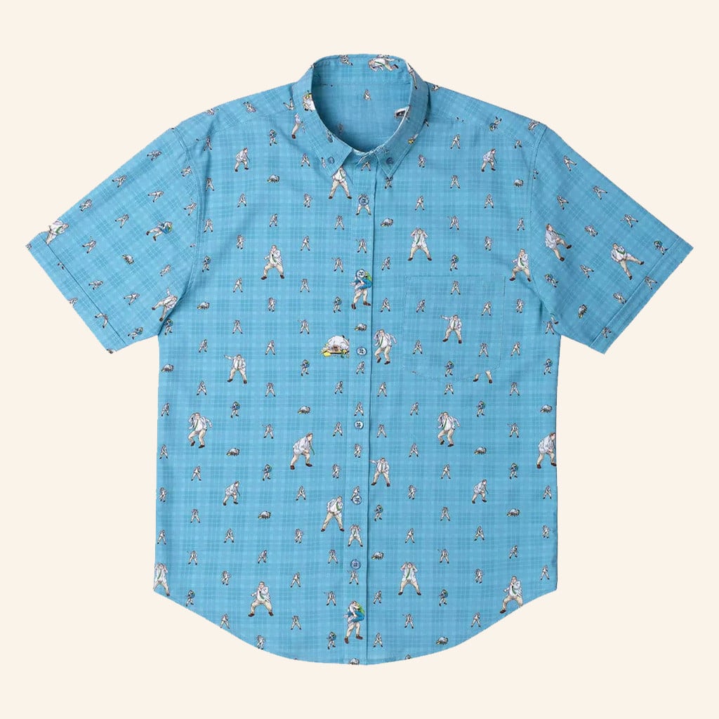 Saturday Night Live Merch SNL 50 x RSVLTS Down By The River Button Up Shirt Gifts For Him - WearandDecor