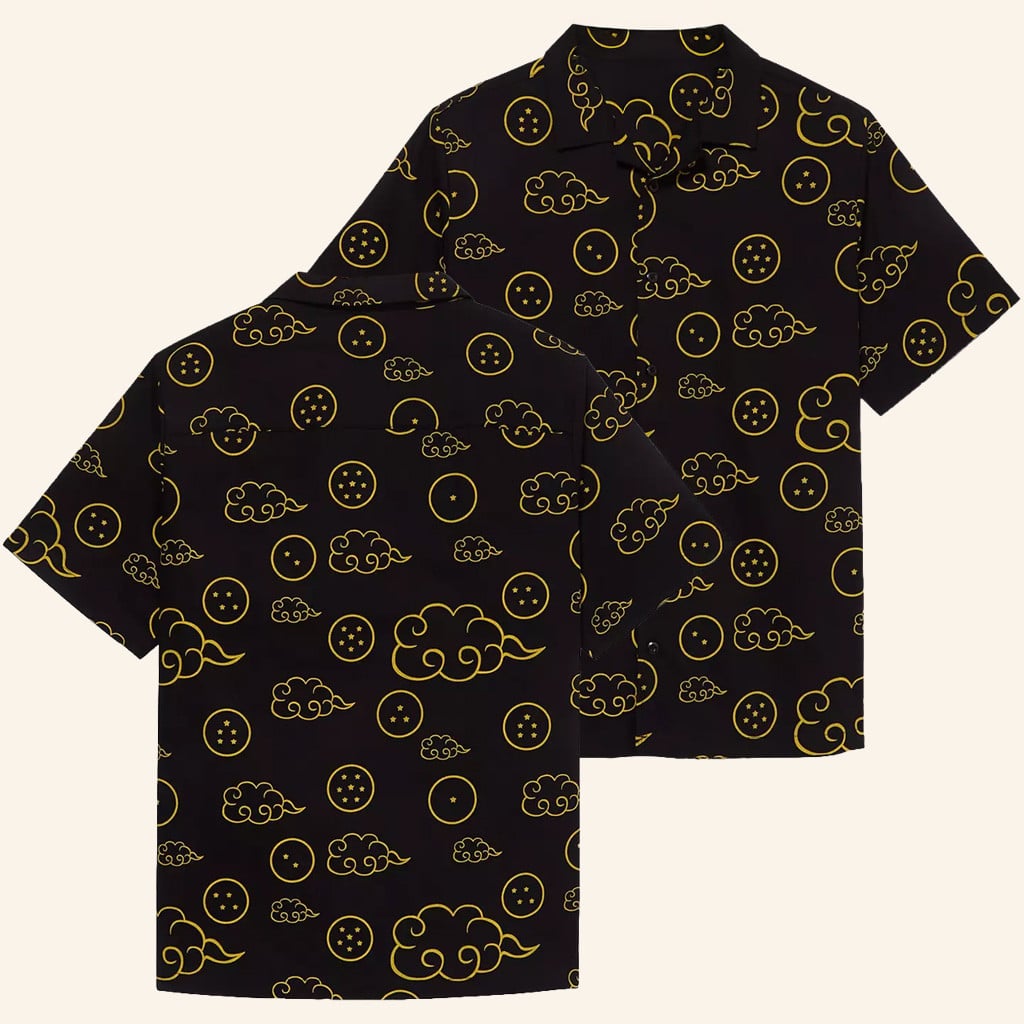 Dragon Ball Z Merch Dragon Ball Z Tonal Button Up Shirt Best Gifts For Him - WearandDecor