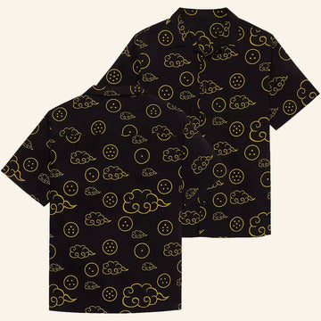 Dragon Ball Z Merch Dragon Ball Z Tonal Button Up Shirt Best Gifts For Him - WearandDecor