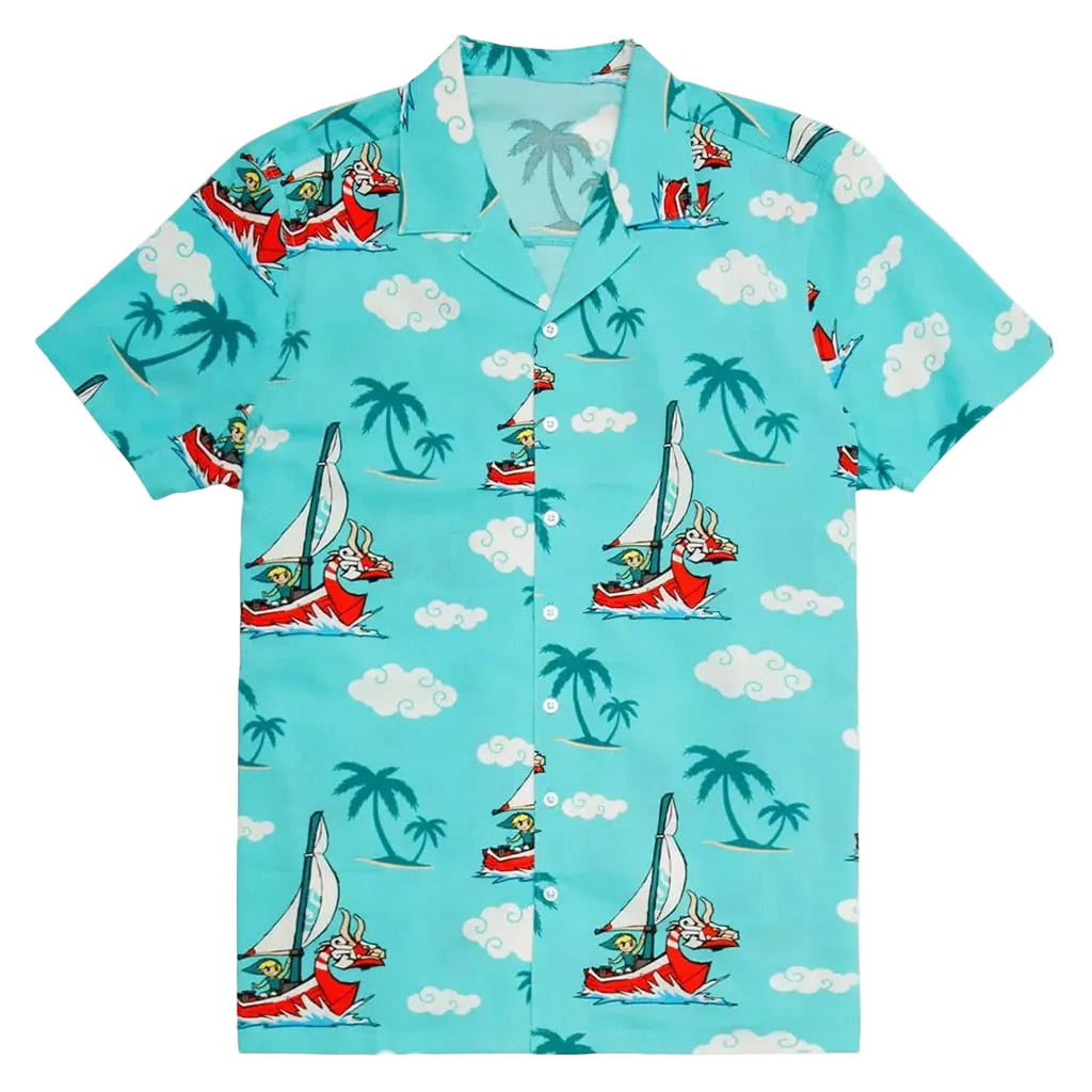 The Legend Of Zelda Merch The Wind Waker Button Up Shirt Gift Ideas For Husband - WearandDecor