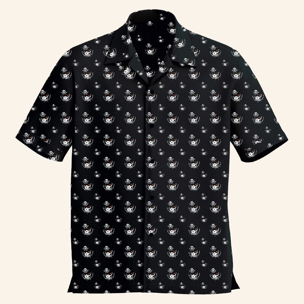 Persona Merch Persona 5 Royal Captain Kidd Button Up Short Sleeve Shirt Gifts For Game Lovers - WearandDecor