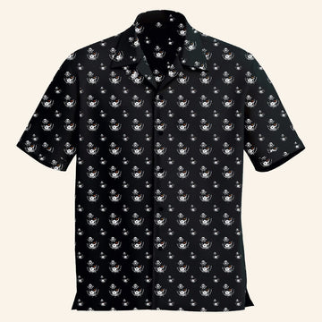 Persona Merch Persona 5 Royal Captain Kidd Button Up Short Sleeve Shirt Gifts For Game Lovers - WearandDecor
