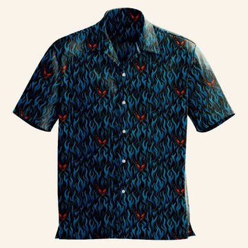 Persona Merch Persona 5 Royal Arsene Button Up Short Sleeve Shirt Gifts For Husband - WearandDecor