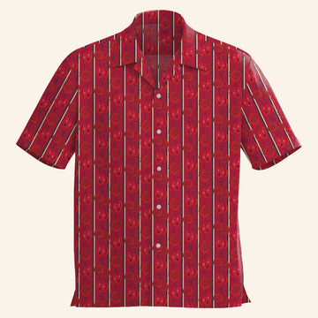 Persona Merch Persona 5 Royal Carmen Button Up Short Sleeve Shirt Birthday Gift For Husband - WearandDecor