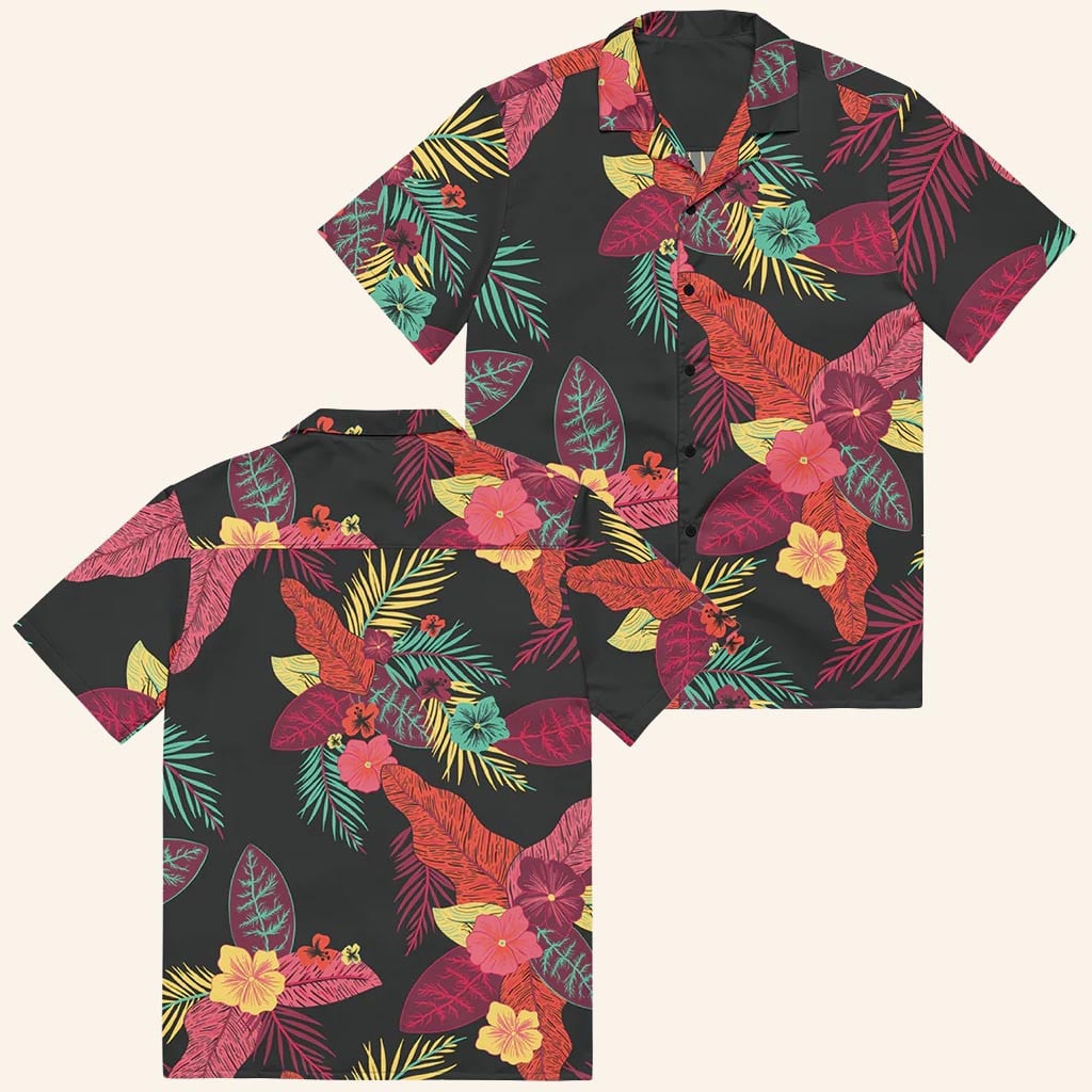 One Piece Merch Luffy Button Up Shirt Luffy Cosplay Costume Hawaiian Shirt Gifts For Anime Fans - WearandDecor