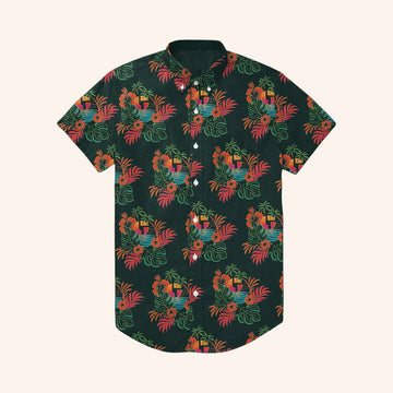 Disco Biscuits Merch Tropical Themed Hawaiian Shirt Gifts Ideas For Band Lovers -WearandDecor