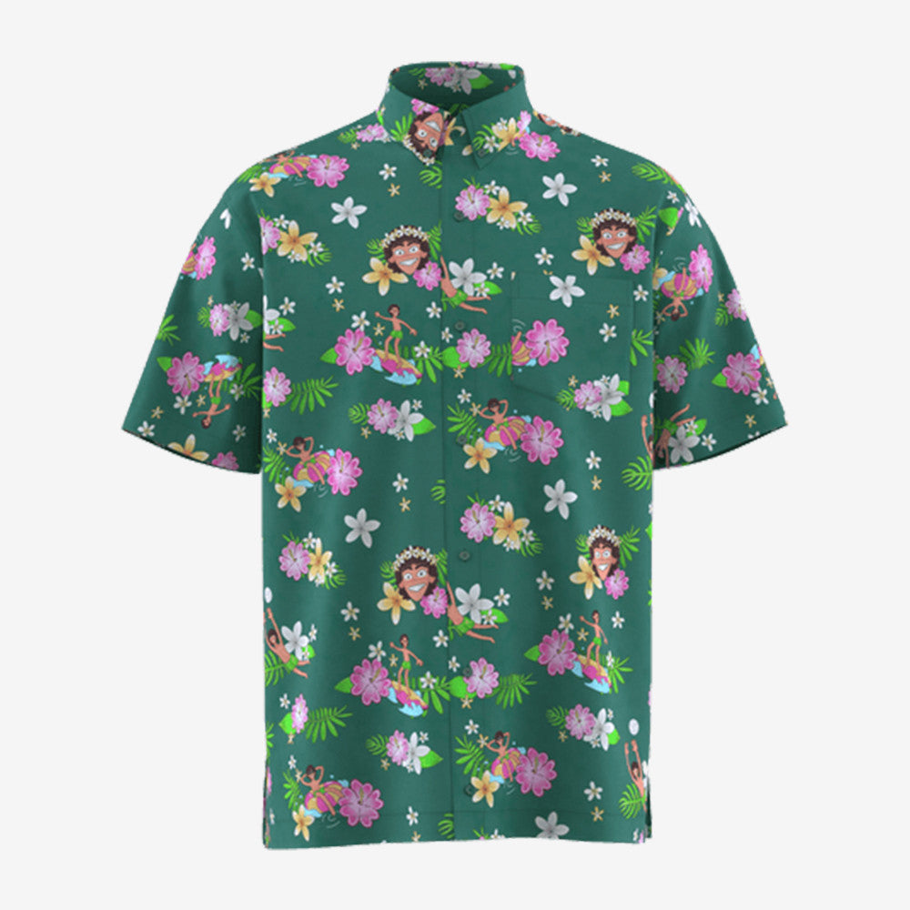 Spring Break Baylen Levine Floral Hawaiian Shirt Hula Dancer Art Shirt Baylen Levine Fan Gift