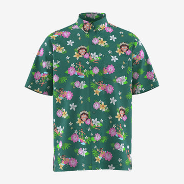 Spring Break Baylen Levine Floral Hawaiian Shirt Hula Dancer Art Shirt Baylen Levine Fan Gift