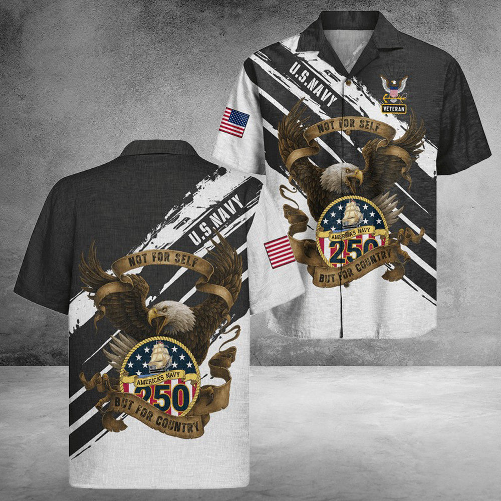 US Navy 250Th Years Of Service Hawaiian Shirt Not For Self But For Country Gifts For Wife