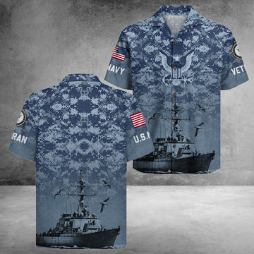 US Navy 250Th Years Of Service Hawaiian Shirt Patriotic Gifts Ideas For Veteran