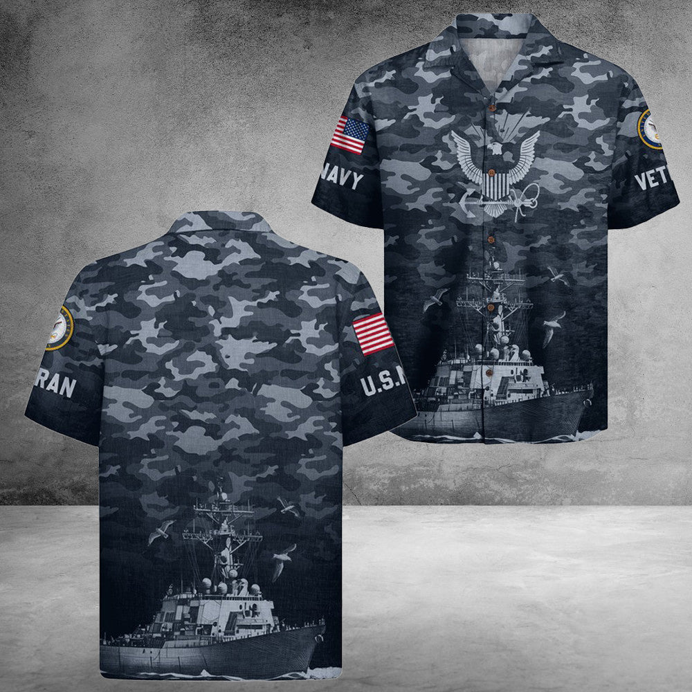 US Navy 250Th Years Of Service Hawaiian Shirt Service Honor Sacrifice Gifts For Husband