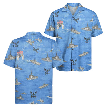 US Navy 250th Years Of Service Hawaiian Shirt United States Great Gifts Ideas For Men