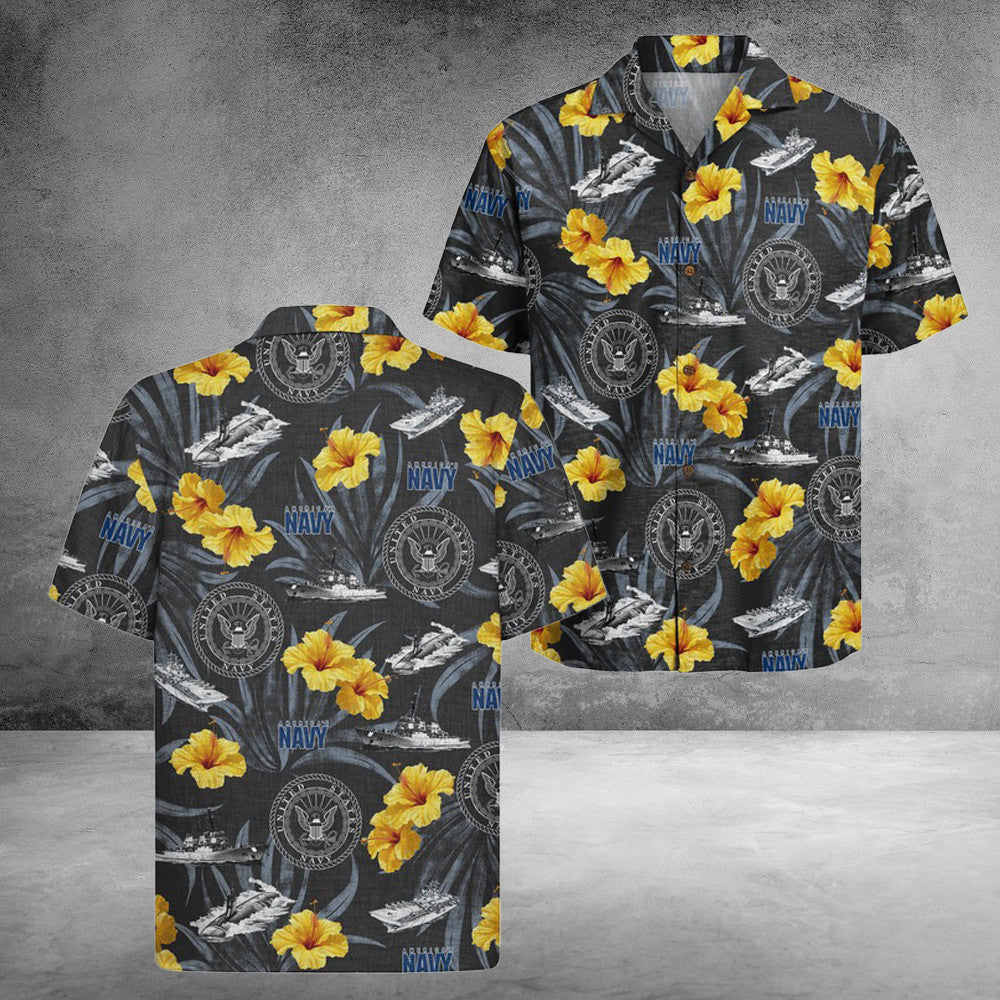 US Navy 250th Years Of Service Hawaiian Shirt United States Unique Gifts For Dad