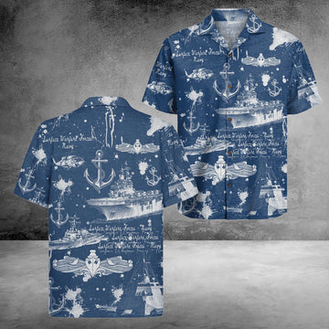 US Navy Seabees 250th Years Of Service Hawaiian Shirt Service Honor Sacrifice Gift For Veteran