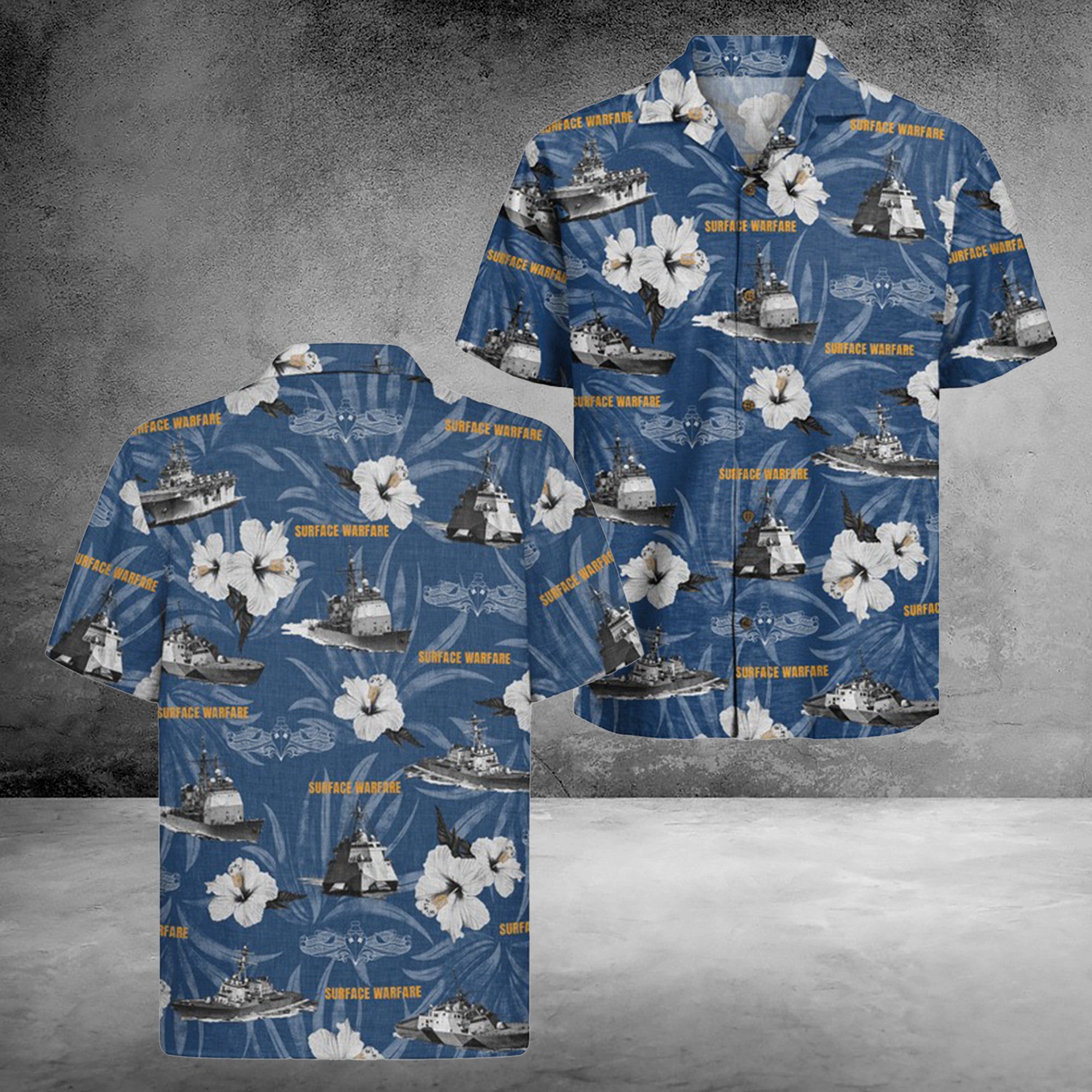 US Navy Surface Warfare Forces 250th Hawaiian Shirt Years of Service Gift For Ideas Veteran