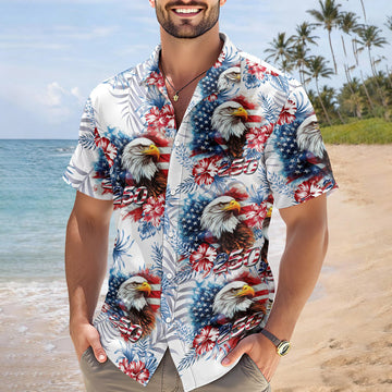 Usa 250 Anniversary Eagle 1776-2026 Patriotic Hawaii Shirt America 250 Merchandise Gifts For Patriots