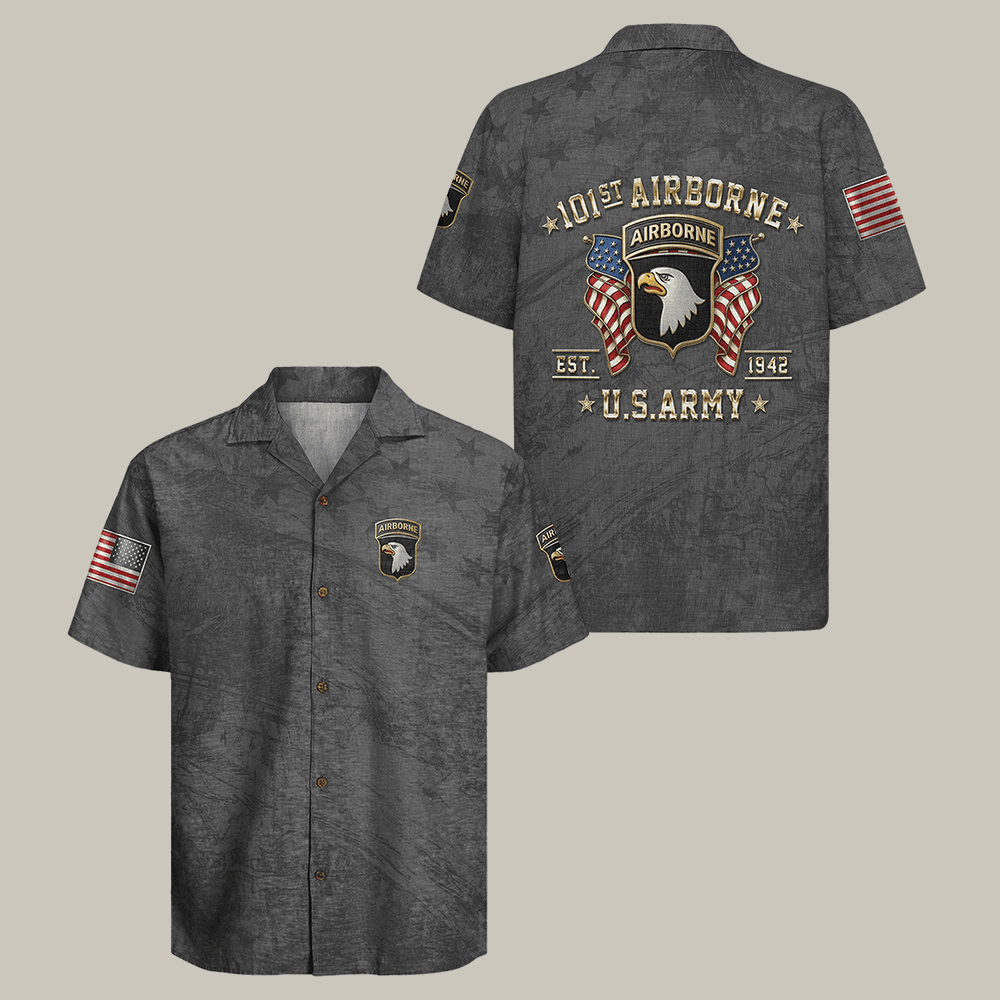 Eagle US Army 102st Airborne Hawaiian Shirt US Army Airborne Division Clothes Unique Gift