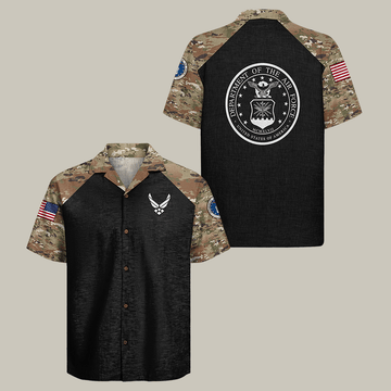US Air Force Hawaiian Shirt Air Force Veteran Shirt Unique Gift For Husband