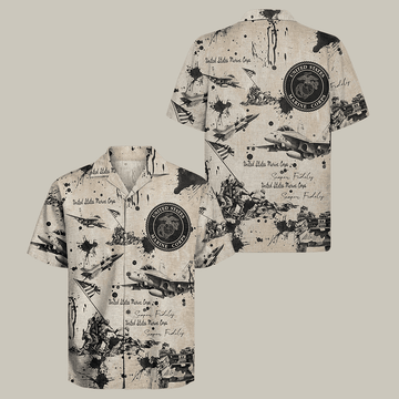 US Marine Corps 250th Years Of Service Hawaiian Shirt Marines Veteran Clothes Gift For Enthusiast