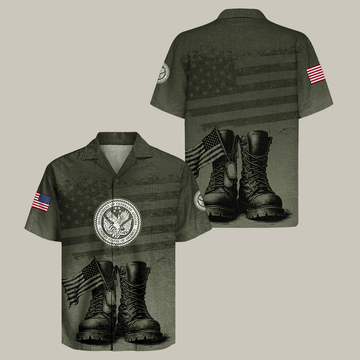 USA Veteran Hawaiian Shirt Patriotic Veteran Shirt Best Gift For Veteran Men