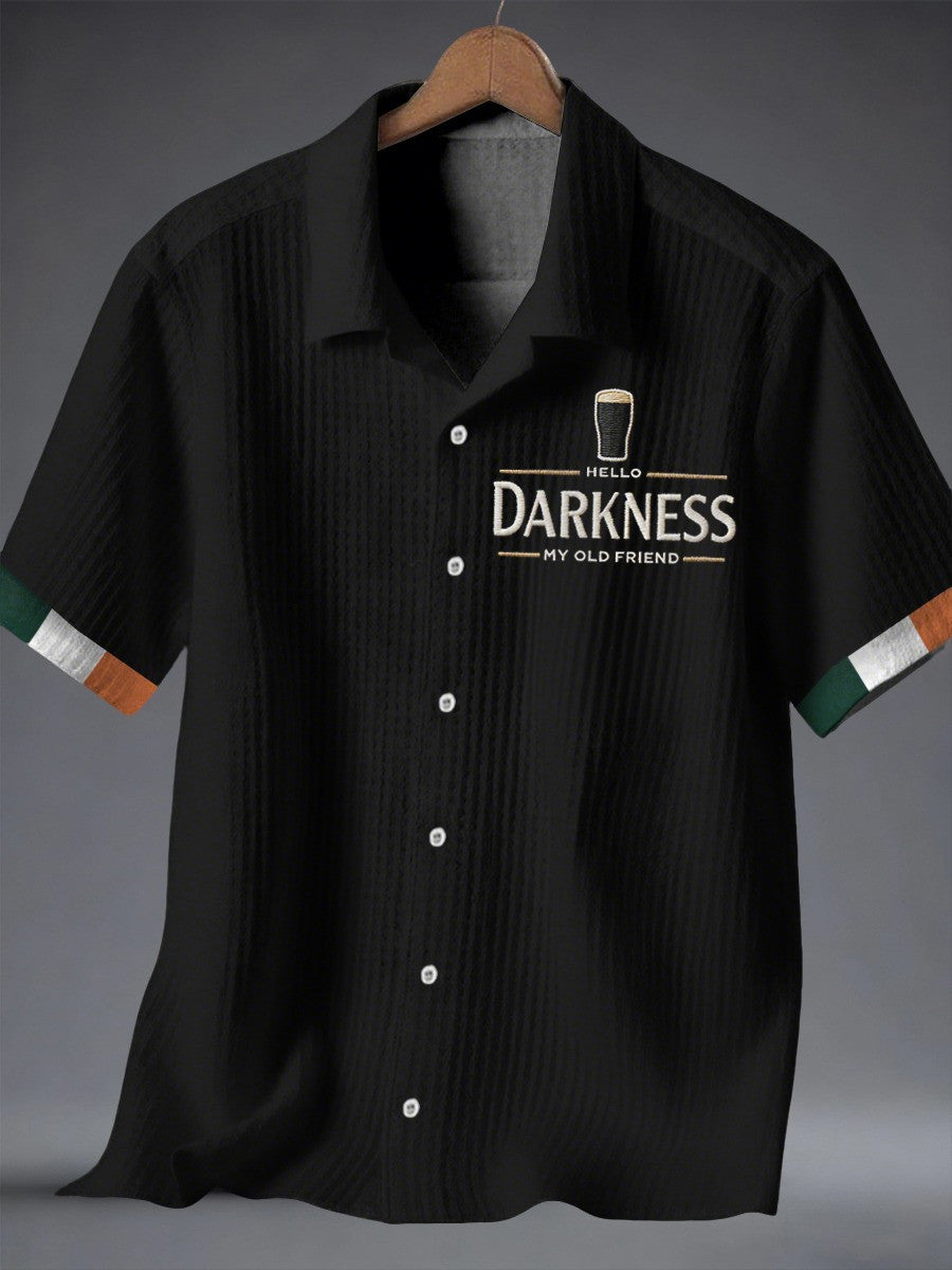 Hello Darkness My Old Friend Hawaiian Shirt Drink With you Again Clothes Gifts For Men's