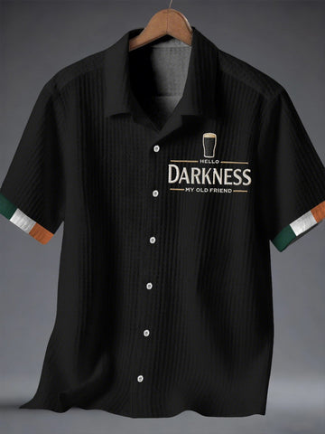 Hello Darkness My Old Friend Hawaiian Shirt Drink With you Again Clothes Gifts For Men's