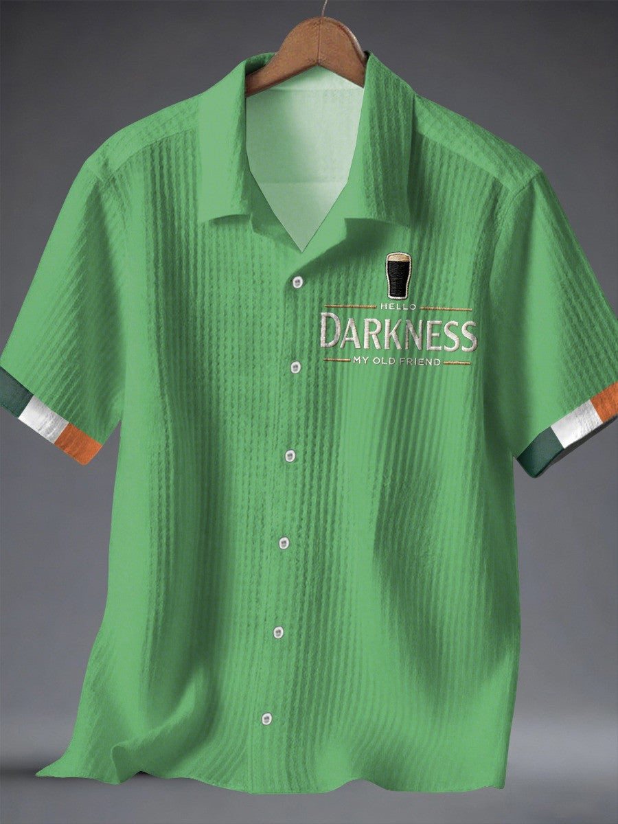 Hello Darkness My Old Friend Hawaiian Shirt Drink With you Again Clothes Gifts For Men's