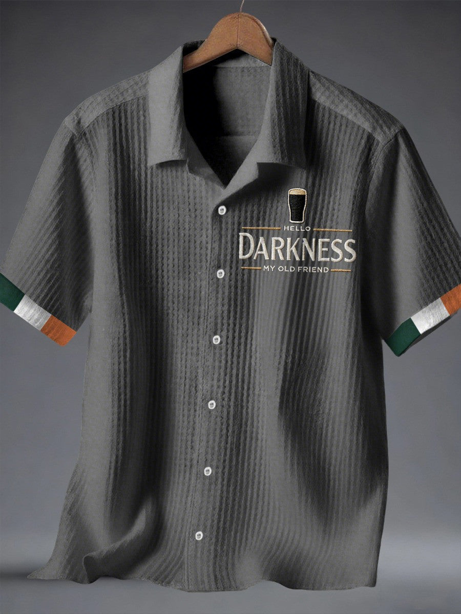 Hello Darkness My Old Friend Hawaiian Shirt Drink With you Again Clothes Gifts For Men's