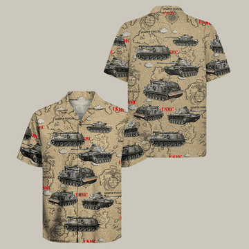 US Marine 250th Anniversary Hawaiian Shirt Marine Corps Clothes Best Vet Gift Ideas
