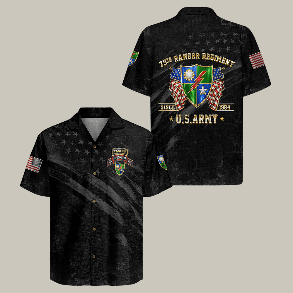 US Army 75th Ranger Regiment Hawaiian Shirt US Army Clothes Best Gift For Husband