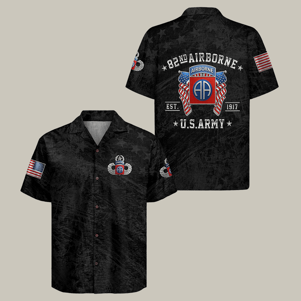 US Army 82nd Airborne Hawaiian Shirt 82nd Airborne Infantry Unique Gift For Husband