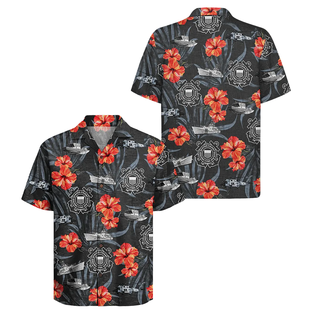 US Coast Guard 250th Years Of Service Hawaiian Shirt Military Appreciation Clothes Unique Present