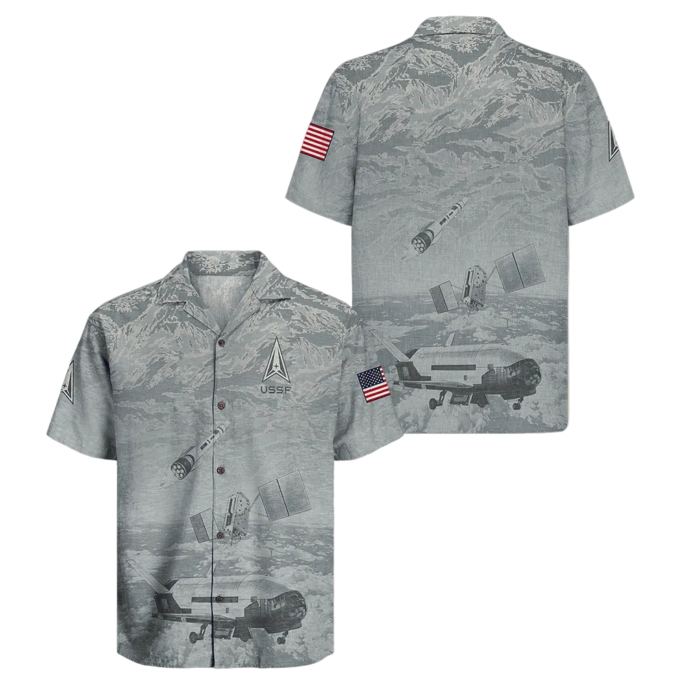 Us Space Force Hawaiian Shirt US Space Force Semper Supra Shirt USSF Present For Boyfriend