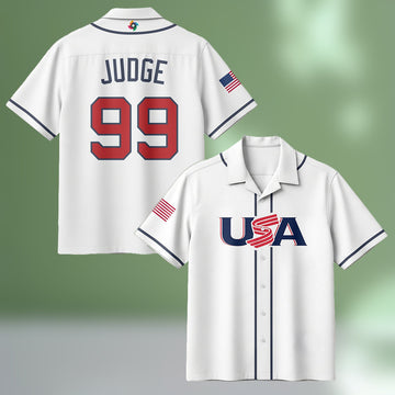 Aaron Judge 99 Hawaiian Shirt USA 2026 World Baseball Classic Clothes Gift For Brother