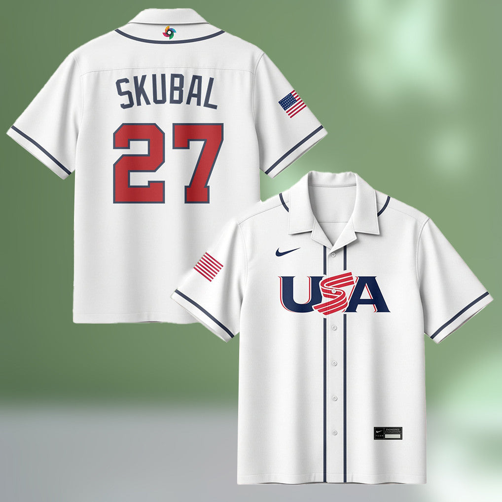 Tarik Skubal 27 Hawaiian Shirt USA 2026 World Baseball Classic Clothes Gift For Him Her