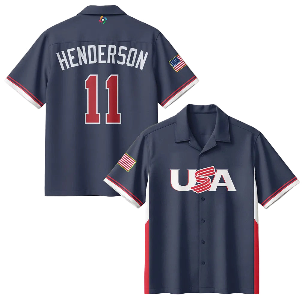 Gunnar Henderson 11 Hawaiian Shirt USA 2026 World Baseball Classic Clothes Unique Gift Ideas