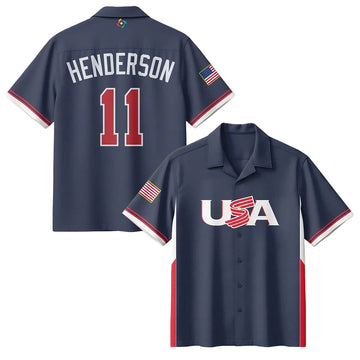 Gunnar Henderson 11 Hawaiian Shirt USA 2026 World Baseball Classic Clothes Unique Gift Ideas