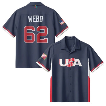 Logan Webb 62 Hawaiian Shirt USA 2026 World Baseball Classic Clothes Gift For Dad