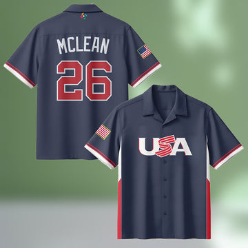 Nolan McLean 26 Hawaiian Shirt USA 2026 World Baseball Classic Apparel Clothes Gift For Him