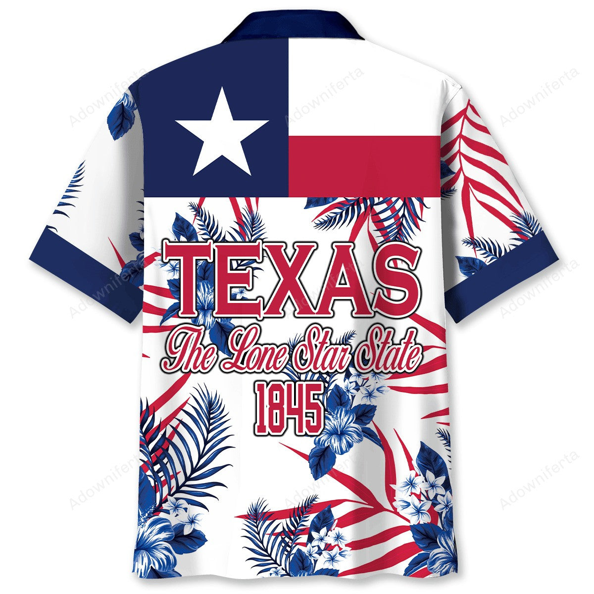Blue Texas The Lone Star State Proud Shirt Men's Patriotic Clothing 4th of July Gift