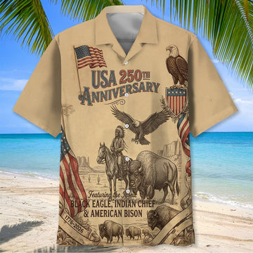 Celebrate America’s 250Th Anniversary Vintage Hawaiian Shirt America 250 Gifts For Patriots