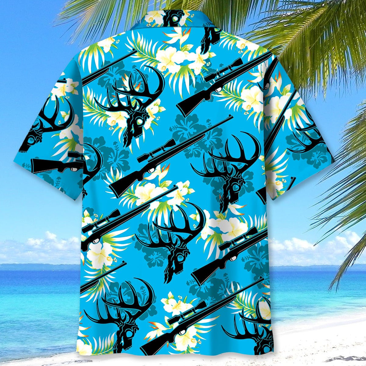 Deer Hunting Hibiscus Hawaiian Shirt Summer Apparel Hunting Gifts For Outdoorsmen