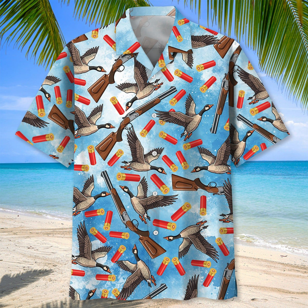 Goose Hunting Hawaiian Shirt Vintage Hunting Graphic Tee Best Gifts For Hunters