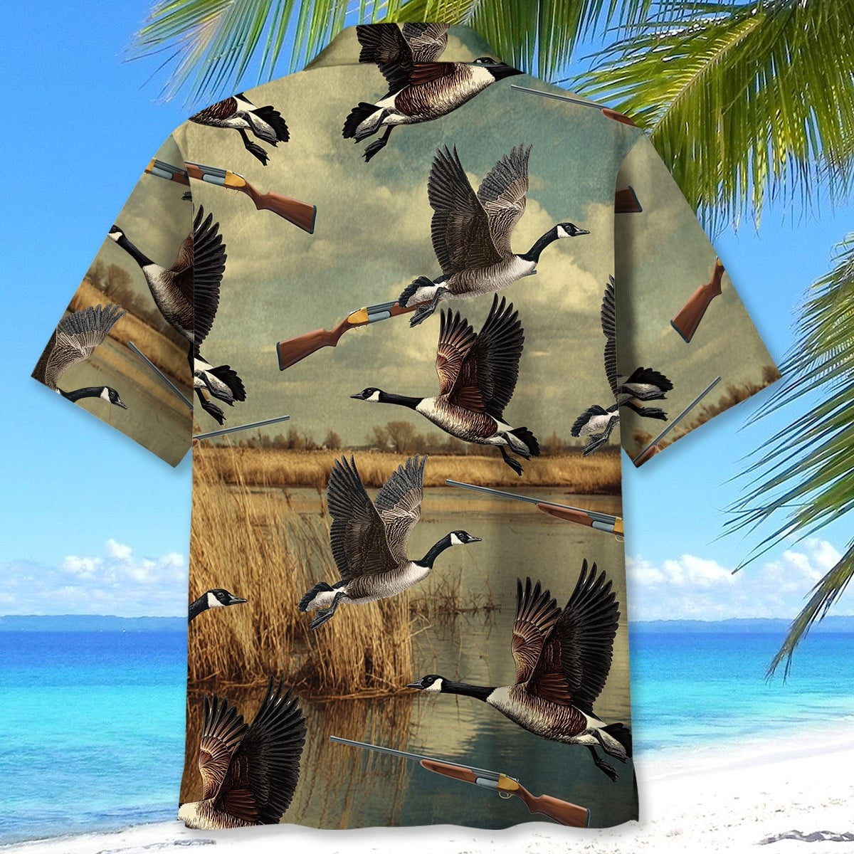 Goose Hunting Field Hawaiian Shirt Men's Hunting Apparel Best Gifts For Hunters