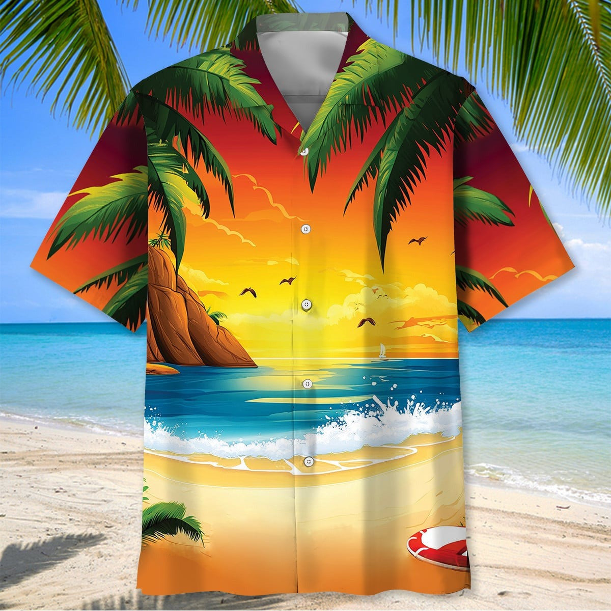 Retired Firefighter Hawaiian Shirt Proud Retired Firefighter Gifts for Dad