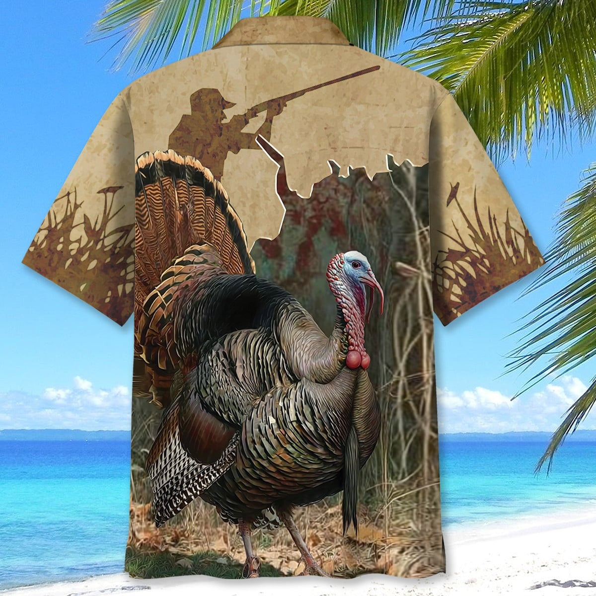 Turkey Hunting Hawaiian Shirt Vintage Hunting Graphic Tee Gifts For Hunters