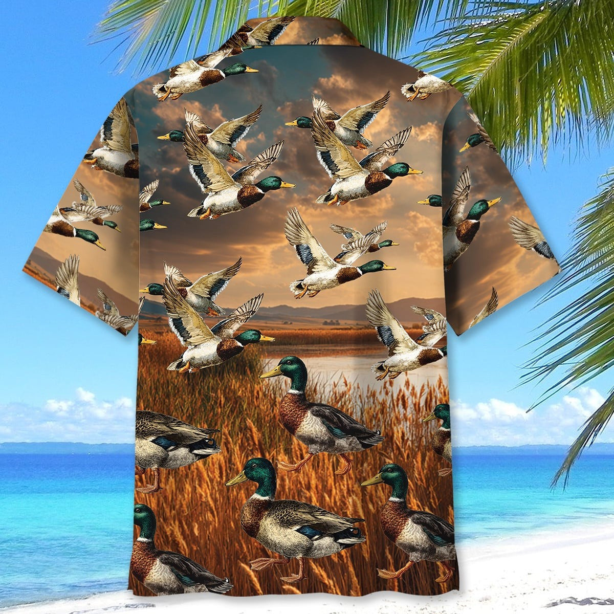 Vintage Duck Hunting Hawaiian Shirt Hunting Season Shirt Father's Day Gift